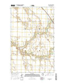 Hill Siding Minnesota Current topographic map, 1:24000 scale, 7.5 X 7.5 Minute, Year 2016