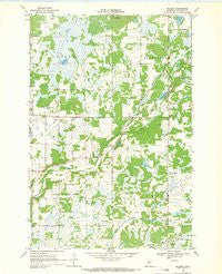 Hillman Minnesota Historical topographic map, 1:24000 scale, 7.5 X 7.5 Minute, Year 1968