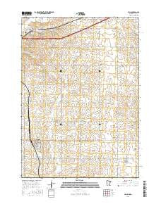 Hills Minnesota Current topographic map, 1:24000 scale, 7.5 X 7.5 Minute, Year 2016