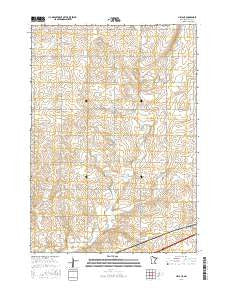 Hills NE Minnesota Current topographic map, 1:24000 scale, 7.5 X 7.5 Minute, Year 2016