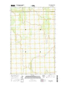 Hilman Lake Minnesota Current topographic map, 1:24000 scale, 7.5 X 7.5 Minute, Year 2016
