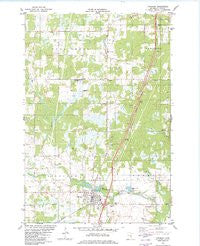 Hinckley Minnesota Historical topographic map, 1:24000 scale, 7.5 X 7.5 Minute, Year 1982
