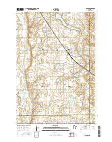 Hoffman Minnesota Current topographic map, 1:24000 scale, 7.5 X 7.5 Minute, Year 2016