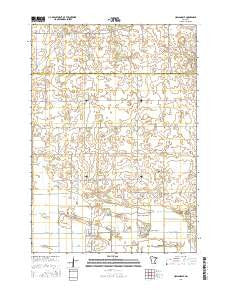 Hollandale Minnesota Current topographic map, 1:24000 scale, 7.5 X 7.5 Minute, Year 2016
