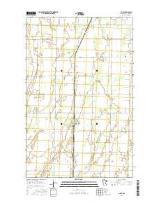 Holt Minnesota Current topographic map, 1:24000 scale, 7.5 X 7.5 Minute, Year 2016