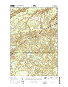 Holyoke Minnesota Current topographic map, 1:24000 scale, 7.5 X 7.5 Minute, Year 2016
