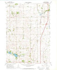 Hope Minnesota Historical topographic map, 1:24000 scale, 7.5 X 7.5 Minute, Year 1967