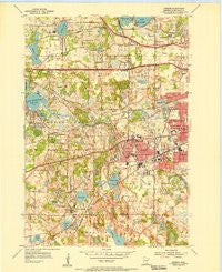Hopkins Minnesota Historical topographic map, 1:24000 scale, 7.5 X 7.5 Minute, Year 1954
