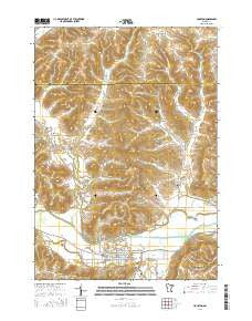 Houston Minnesota Current topographic map, 1:24000 scale, 7.5 X 7.5 Minute, Year 2016