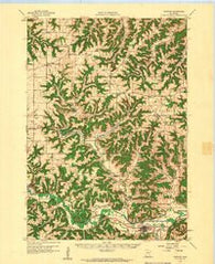 Houston Minnesota Historical topographic map, 1:62500 scale, 15 X 15 Minute, Year 1958