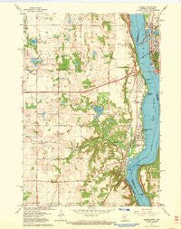 Hudson Wisconsin Historical topographic map, 1:24000 scale, 7.5 X 7.5 Minute, Year 1967