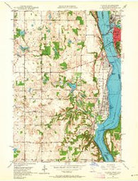 Hudson Wisconsin Historical topographic map, 1:24000 scale, 7.5 X 7.5 Minute, Year 1949