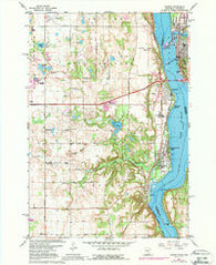 Hudson Wisconsin Historical topographic map, 1:24000 scale, 7.5 X 7.5 Minute, Year 1967