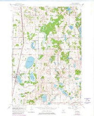 Hugo Minnesota Historical topographic map, 1:24000 scale, 7.5 X 7.5 Minute, Year 1967