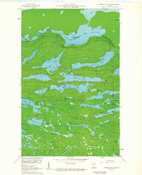 Hungry Jack Lake Minnesota Historical topographic map, 1:24000 scale, 7.5 X 7.5 Minute, Year 1959