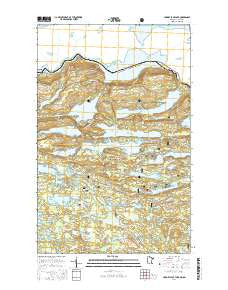 Hungry Jack Lake Minnesota Current topographic map, 1:24000 scale, 7.5 X 7.5 Minute, Year 2016