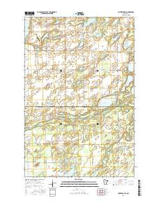 Huntersville Minnesota Current topographic map, 1:24000 scale, 7.5 X 7.5 Minute, Year 2016