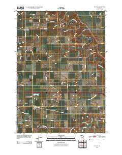 Huntley Minnesota Historical topographic map, 1:24000 scale, 7.5 X 7.5 Minute, Year 2010