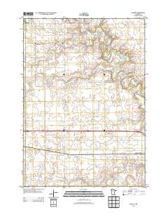 Huntley Minnesota Historical topographic map, 1:24000 scale, 7.5 X 7.5 Minute, Year 2013
