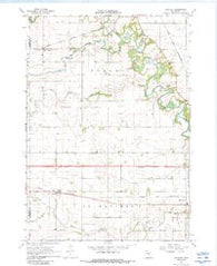 Huntley Minnesota Historical topographic map, 1:24000 scale, 7.5 X 7.5 Minute, Year 1967