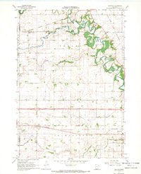 Huntley Minnesota Historical topographic map, 1:24000 scale, 7.5 X 7.5 Minute, Year 1967