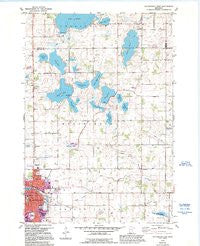 Hutchinson East Minnesota Historical topographic map, 1:24000 scale, 7.5 X 7.5 Minute, Year 1982