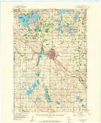 Hutchinson Minnesota Historical topographic map, 1:62500 scale, 15 X 15 Minute, Year 1958