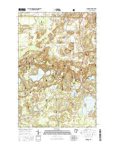 Idington Minnesota Current topographic map, 1:24000 scale, 7.5 X 7.5 Minute, Year 2016
