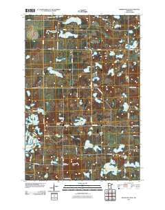 Inspiration Peak Minnesota Historical topographic map, 1:24000 scale, 7.5 X 7.5 Minute, Year 2010