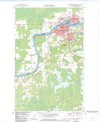 International Falls Minnesota Historical topographic map, 1:24000 scale, 7.5 X 7.5 Minute, Year 1969