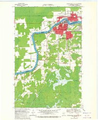 International Falls Minnesota Historical topographic map, 1:24000 scale, 7.5 X 7.5 Minute, Year 1969