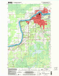 International Falls Minnesota Historical topographic map, 1:24000 scale, 7.5 X 7.5 Minute, Year 1999