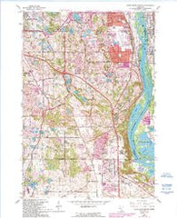 Inver Grove Heights Minnesota Historical topographic map, 1:24000 scale, 7.5 X 7.5 Minute, Year 1967