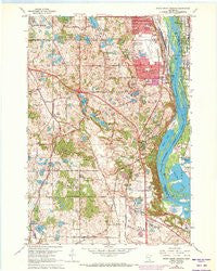 Inver Grove Heights Minnesota Historical topographic map, 1:24000 scale, 7.5 X 7.5 Minute, Year 1967