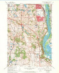 Inver Grove Heights Minnesota Historical topographic map, 1:24000 scale, 7.5 X 7.5 Minute, Year 1967