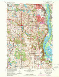 Inver Grove Heights Minnesota Historical topographic map, 1:24000 scale, 7.5 X 7.5 Minute, Year 1967