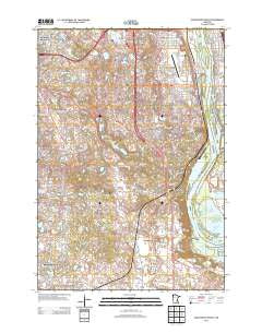 Inver Grove Heights Minnesota Historical topographic map, 1:24000 scale, 7.5 X 7.5 Minute, Year 2013