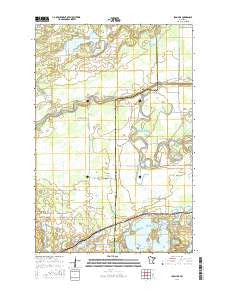 Iron Hub Minnesota Current topographic map, 1:24000 scale, 7.5 X 7.5 Minute, Year 2016