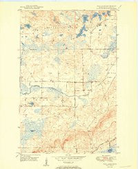 Isaac Lake Minnesota Historical topographic map, 1:24000 scale, 7.5 X 7.5 Minute, Year 1950