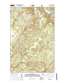 Isabella Minnesota Current topographic map, 1:24000 scale, 7.5 X 7.5 Minute, Year 2016