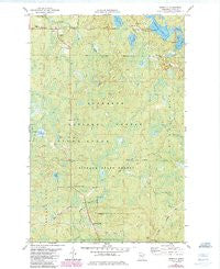 Isabella Minnesota Historical topographic map, 1:24000 scale, 7.5 X 7.5 Minute, Year 1981