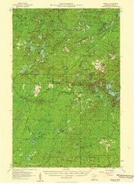 Isabella Minnesota Historical topographic map, 1:62500 scale, 15 X 15 Minute, Year 1955