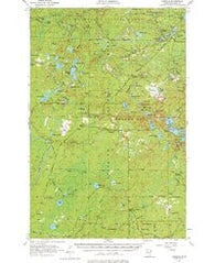 Isabella Minnesota Historical topographic map, 1:62500 scale, 15 X 15 Minute, Year 1955
