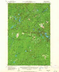 Isabella Minnesota Historical topographic map, 1:62500 scale, 15 X 15 Minute, Year 1955