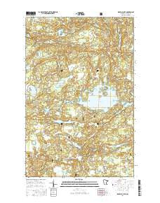 Isabella Lake Minnesota Current topographic map, 1:24000 scale, 7.5 X 7.5 Minute, Year 2016