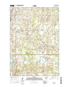 Isanti Minnesota Current topographic map, 1:24000 scale, 7.5 X 7.5 Minute, Year 2016