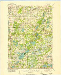 Isanti Minnesota Historical topographic map, 1:62500 scale, 15 X 15 Minute, Year 1955