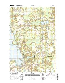 Isle Minnesota Current topographic map, 1:24000 scale, 7.5 X 7.5 Minute, Year 2016