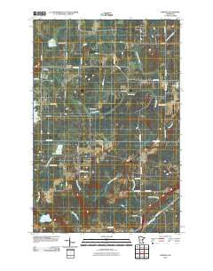 Iverson Minnesota Historical topographic map, 1:24000 scale, 7.5 X 7.5 Minute, Year 2010