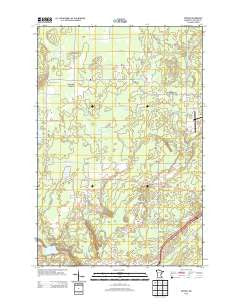 Iverson Minnesota Historical topographic map, 1:24000 scale, 7.5 X 7.5 Minute, Year 2013